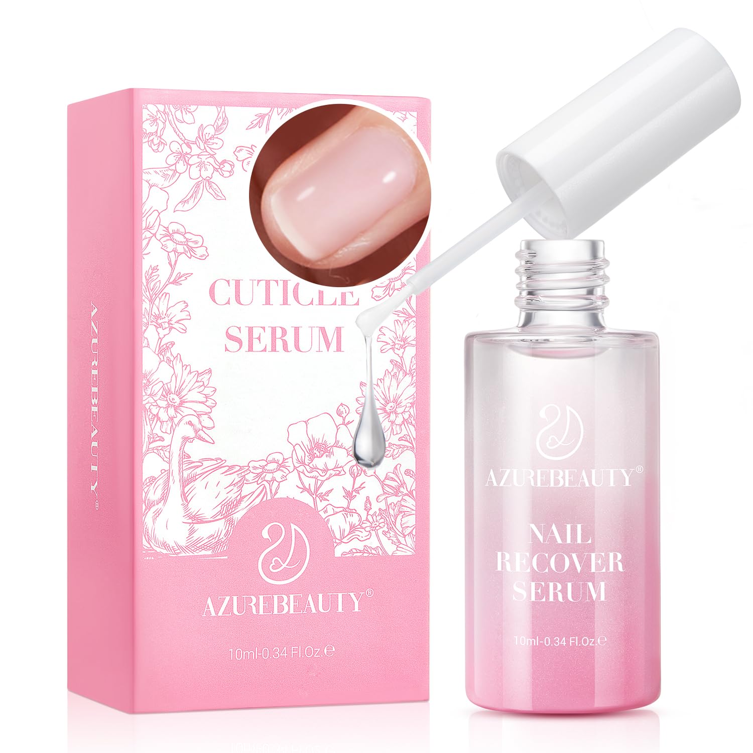 AZUREBEAUTY Nail Strengthener and Growth Building Nail Recover Serum, Repair Nail Growth Treatment for Thin and Damaged Nails