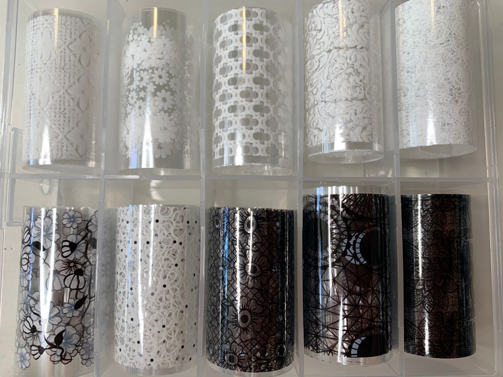 Spring floral nail transfer foils - 3