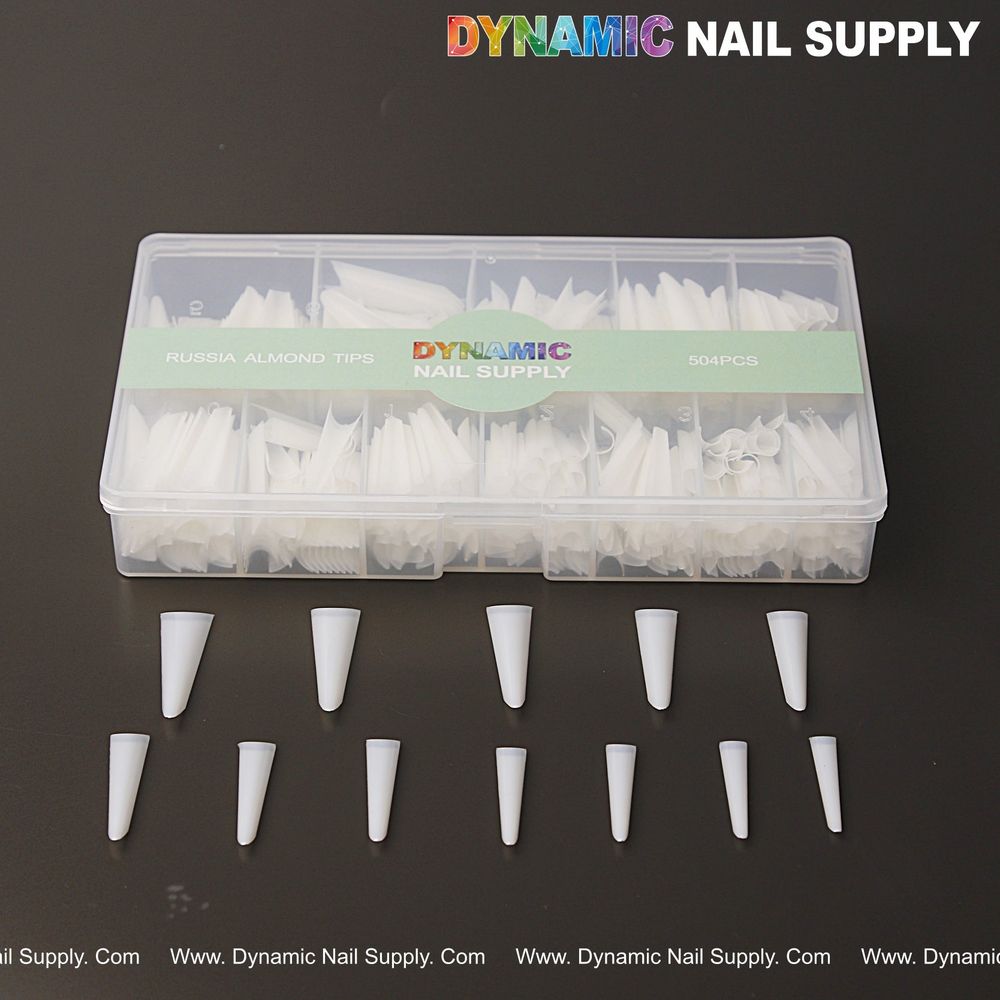 504 Russian almond nail tips box - 2